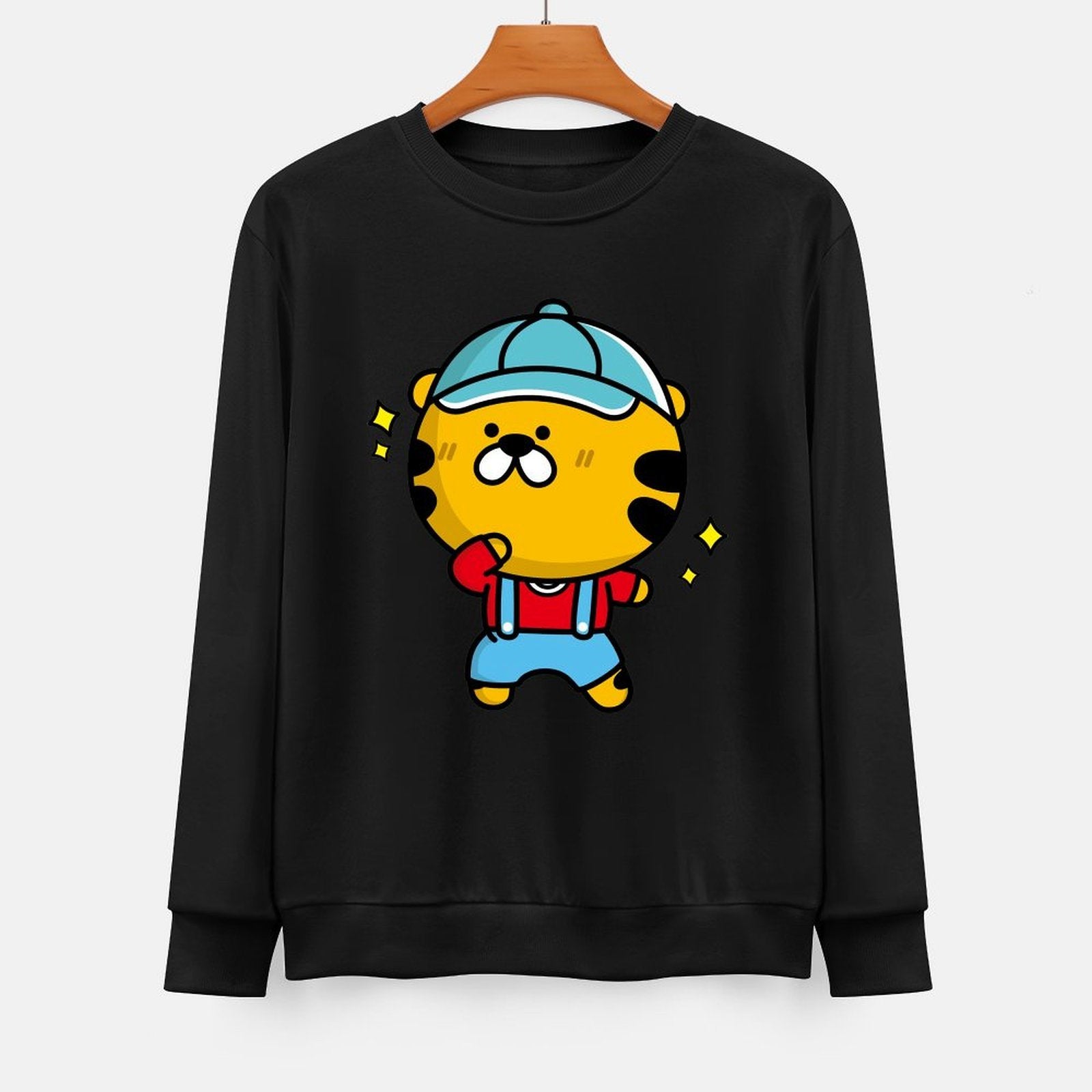 Front Patterned Long Sleeve TopActiveWear Unisex